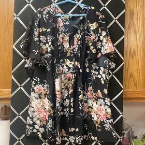 SHEIN curve flowy chiffon shirt